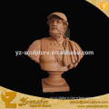 sunset red stone western male worker bust for sale